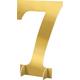 Giant Metallic Gold Number 7 Sign
